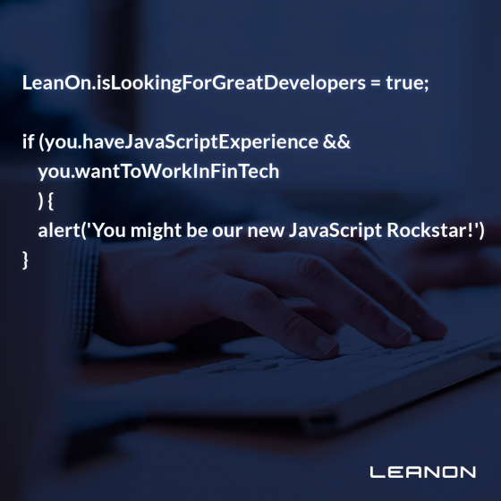 javascript utvecklare leanon